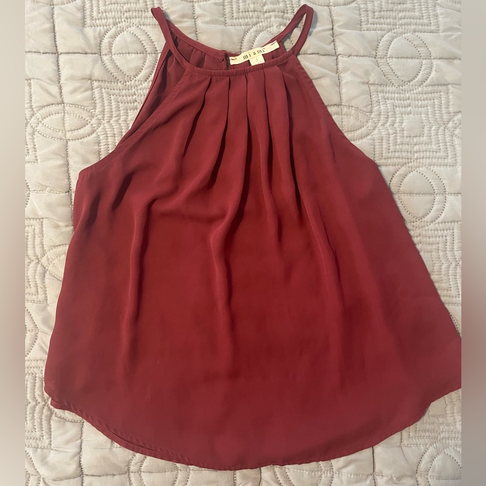 Maroon Size Small Tank Top